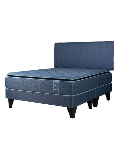 Cama Europea Merci King + Respaldo Acolchado-0