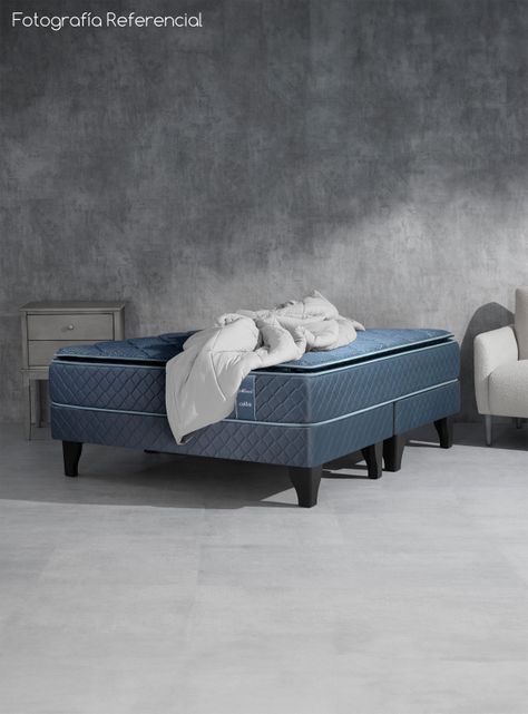 Cama Europea Merci King + Respaldo Acolchado-5