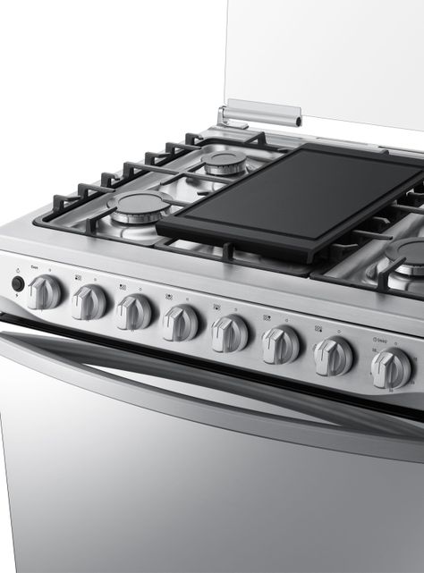 Cocina a Gas 6 Quemadores Acero inoxidable 128 Litros Espejada-4