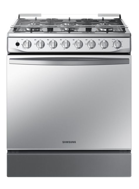 Cocina a Gas 6 Quemadores Acero inoxidable 128 Litros Espejada-0