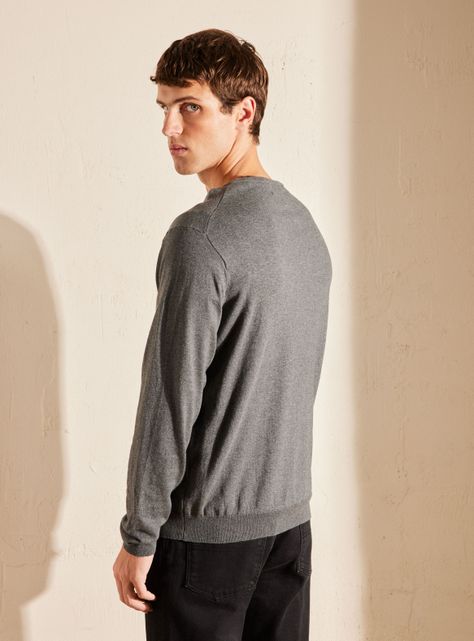Sweater Cuello V Algodón-1