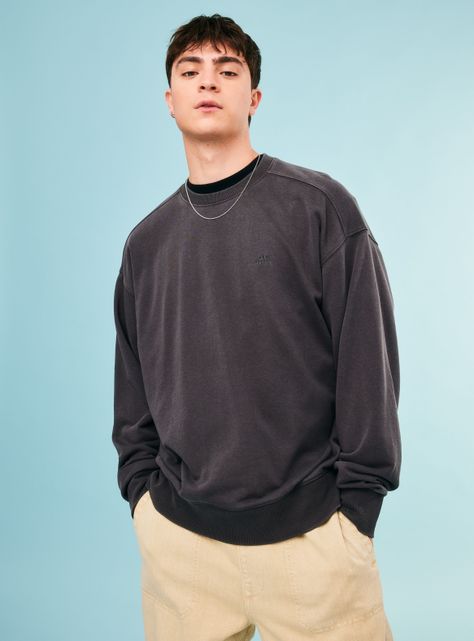 Polerón Casual Liso Cuello Redondo Classic-0
