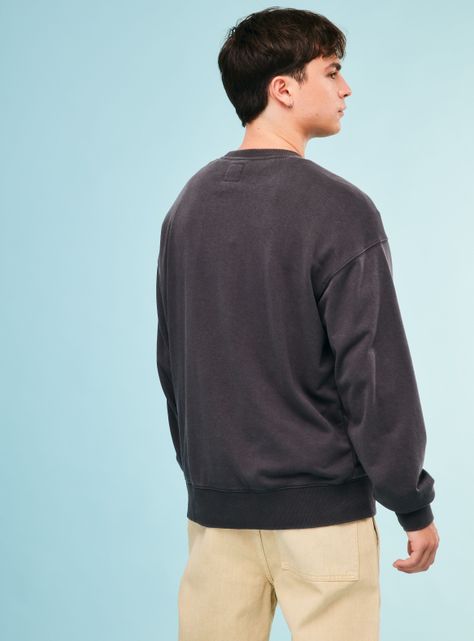Polerón Casual Liso Cuello Redondo Classic-1