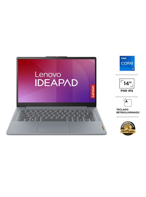 Notebook Ideapad 3 GEN8 Intel Core i7 13620H 16GB RAM 512GB SSD 14" FHD WiFi 6 Artic Grey-2