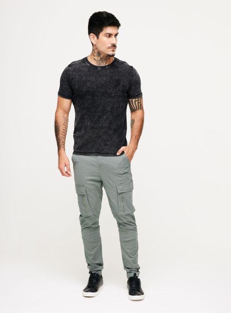 Polera Ajustada Lavada Acid Wash Espalda Larga-4