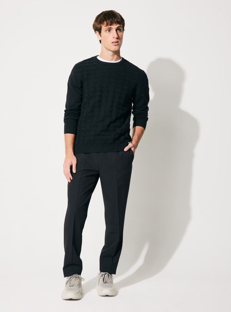 Sweater R-Neck Texturado-4