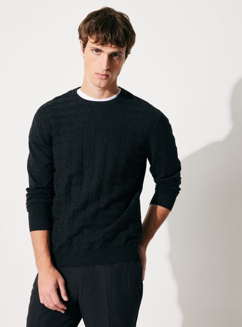 Sweater R-Neck Texturado-0