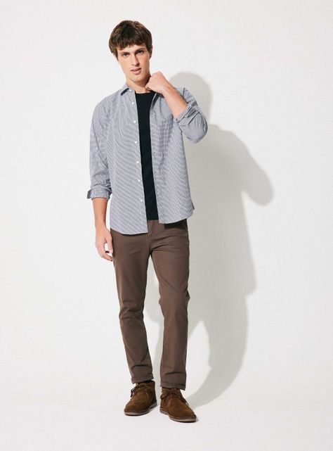 Camisa Poplin Mini Cuadro Algodón-4