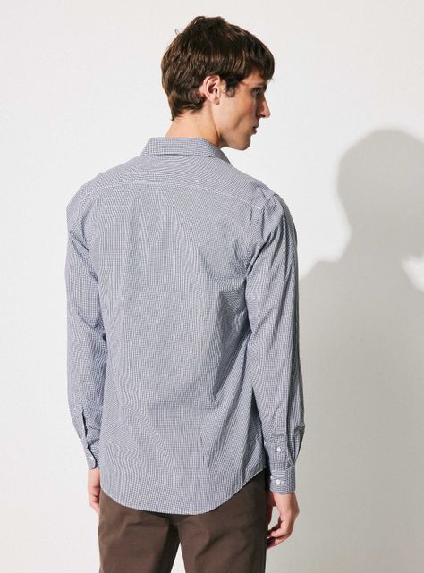 Camisa Poplin Mini Cuadro Algodón-1