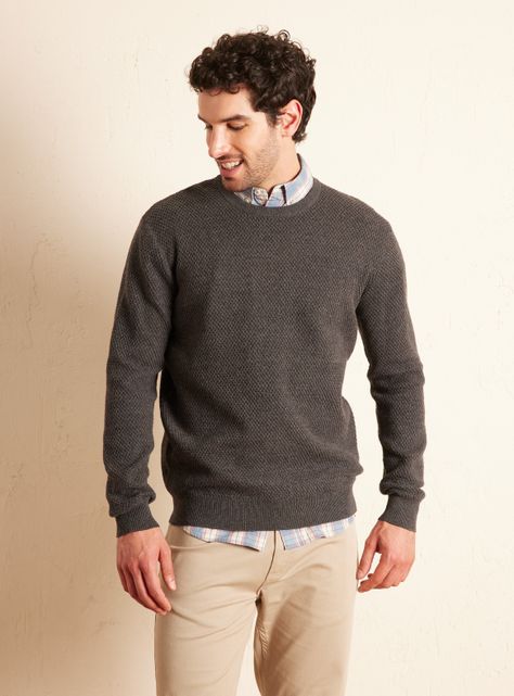 Sweater Crew Neck Texturado-0