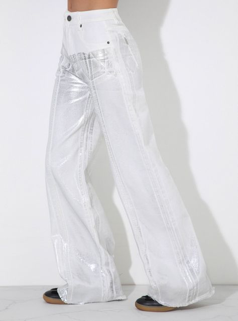Pantalón Wide Leg Foil-2