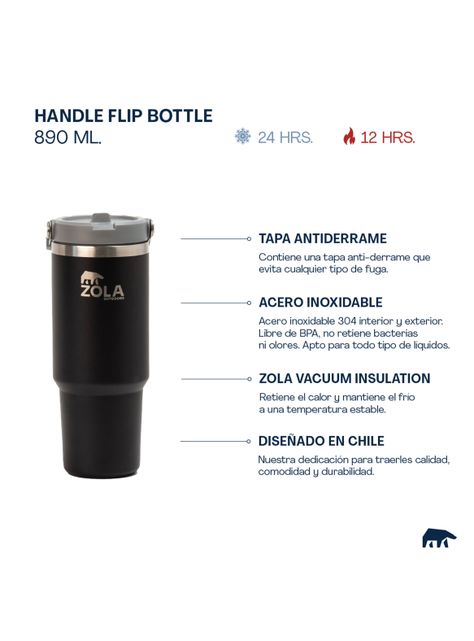 Botella Térmica 890 ml Verde Menta-1