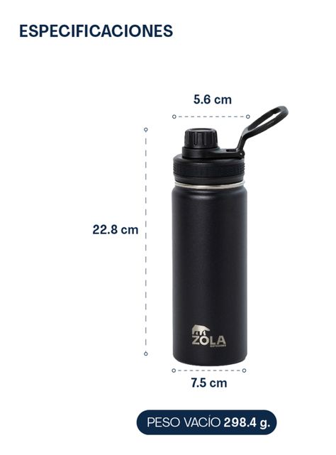 Botella Térmica 550 ml Azul-2