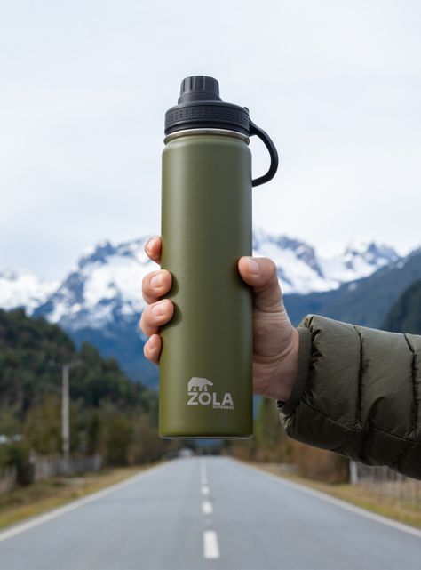 Botella Térmica Clásica 750 ml Verde Bosque-3
