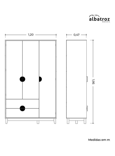 Clóset Ipe 3P 2C-1