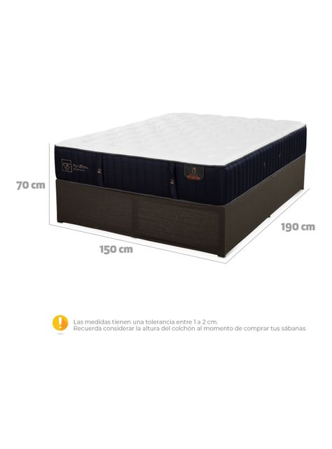 Cama Europea Iron Smart Premium 2 Plazas + Faldón-1