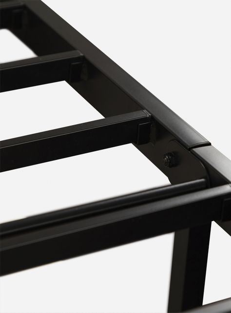 Cama Europea Iron Smart Ortopedic 2 Plazas + Respaldo Black + Faldón-3