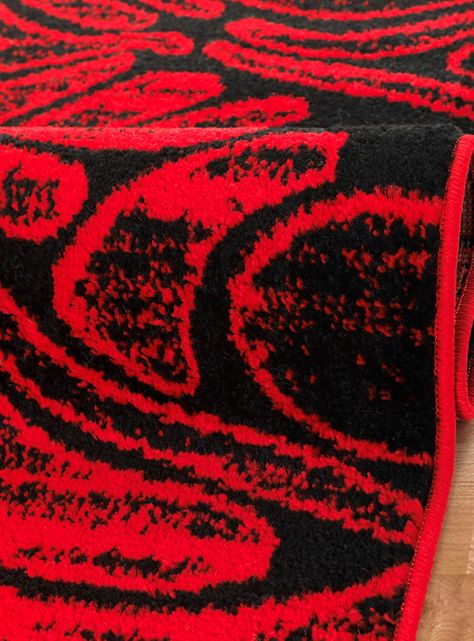 Alfombra Living-Comedor 240 x 305 cm Siesta Rojo Formas-1