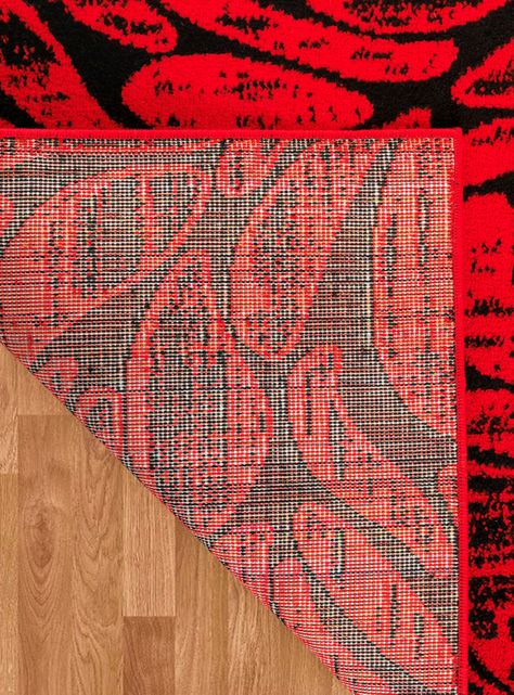 Alfombra Living-Comedor 240 x 305 cm Siesta Rojo Formas-3