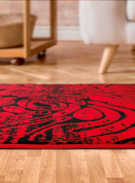 Alfombra Living-Comedor 240 x 305 cm Siesta Rojo Formas-4