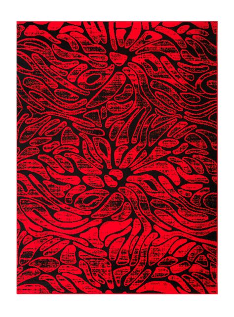 Alfombra Living-Comedor 240 x 305 cm Siesta Rojo Formas-0