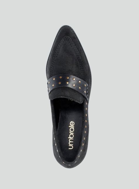 Mocasín Mujer Cuero con Tachas-3