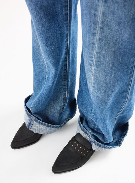 Mocasín Mujer Cuero con Tachas-0