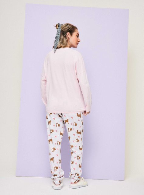 Pijama Manga Larga Full Print-5