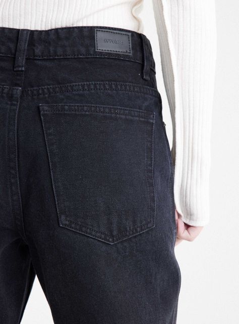 Jeans Look Vintage Tiro Medio-3