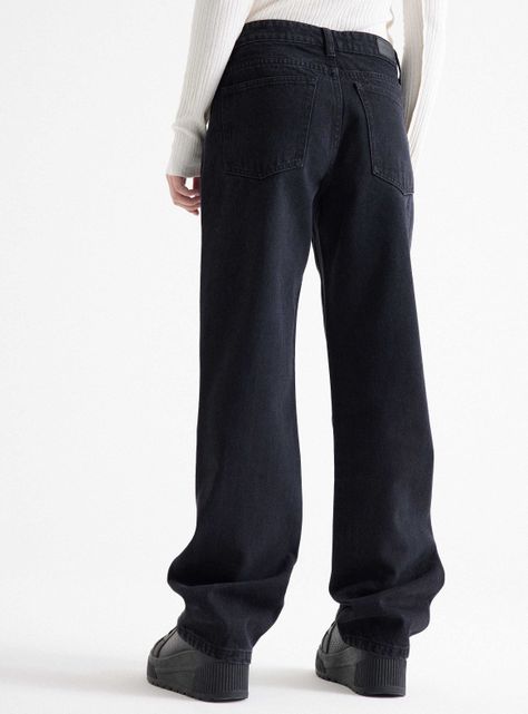 Jeans Look Vintage Tiro Medio-1