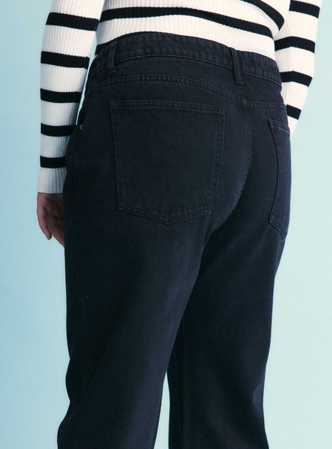 Jeans Look Vintage con Bolsillos-3