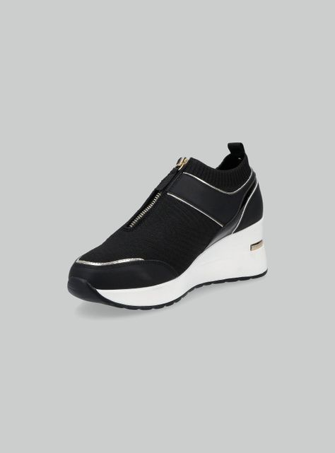 Zapatilla Urbana Cuña con Cierre Mujer-2