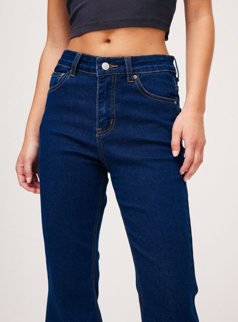 Jeans Flare un Botón-2