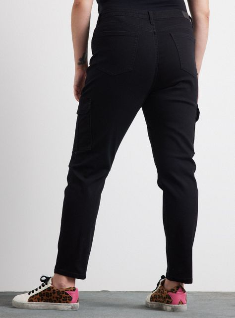 Jeans Skinny Cargo Tiro Medio-5