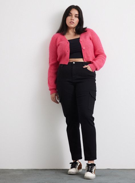 Jeans Skinny Cargo Tiro Medio-8