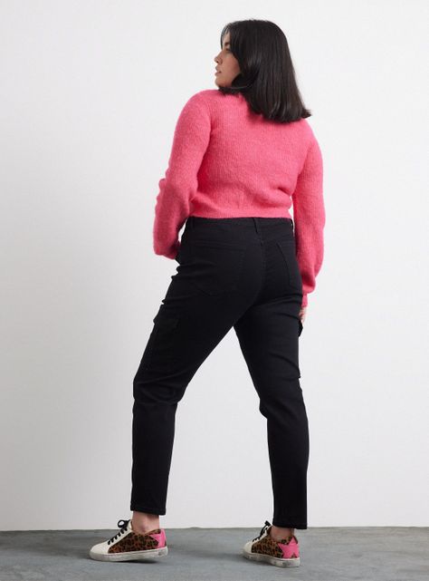 Jeans Skinny Cargo Tiro Medio-9