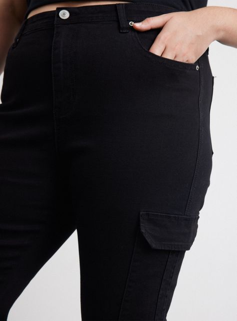 Jeans Skinny Cargo Tiro Medio-6