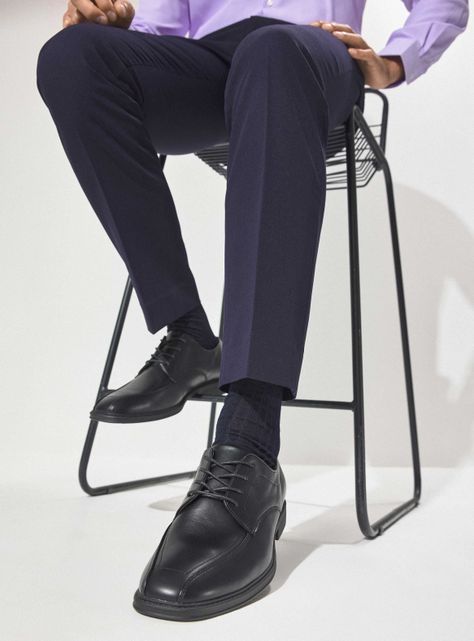 Zapato de Vestir Punta Cuadrada Cordón Hombre-0