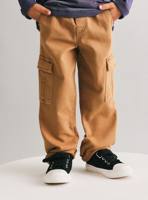 Jeans Knit Denim Color Cargo-0