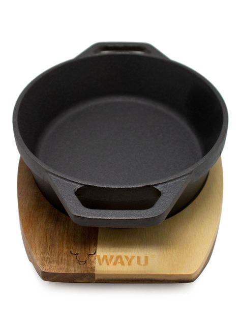 Cacerola Iron Cast Base Madera-0