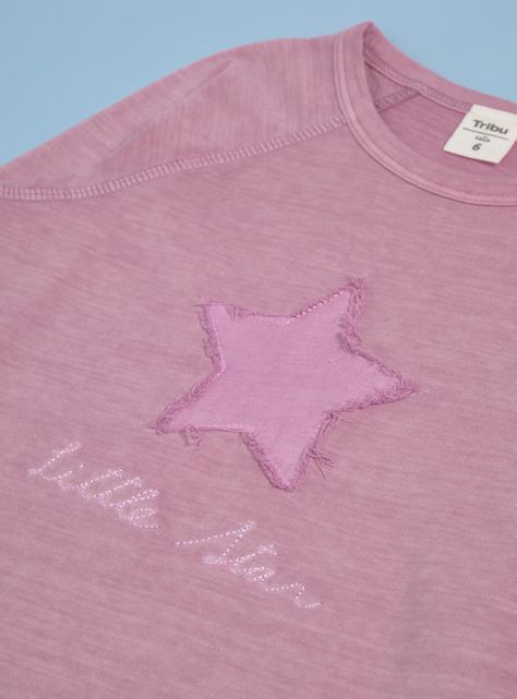 Polera Acid Wash Parche Bordado-4