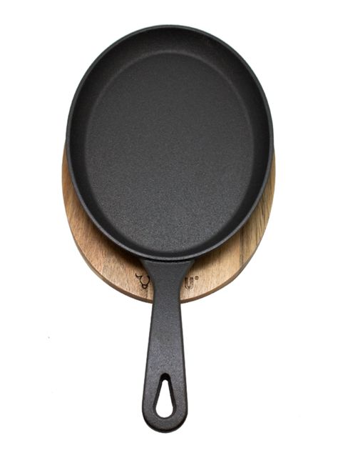Sartén Wayu Iron Cast + Base Madera-0