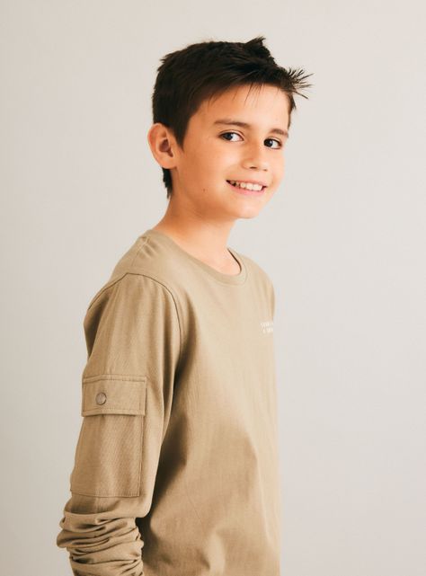 Polera Manga Larga con Estampado Algodón Niño-1