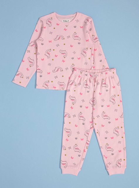 Pijama Estampado Detalles en Glitter-0