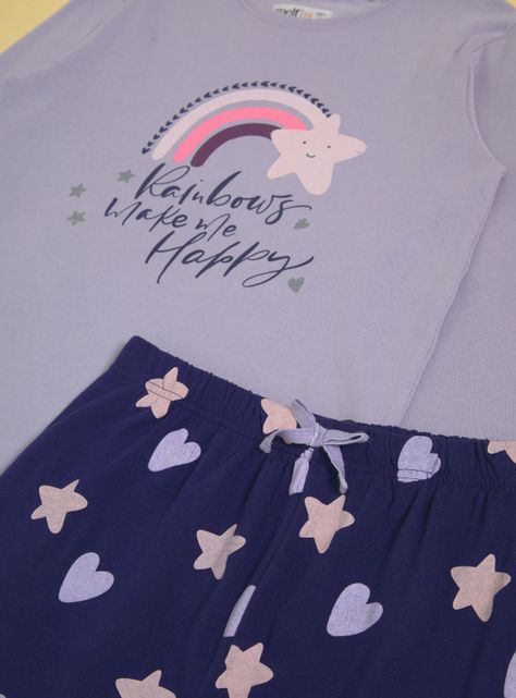 Pijama Estampado 2 Piezas Manga Larga-2