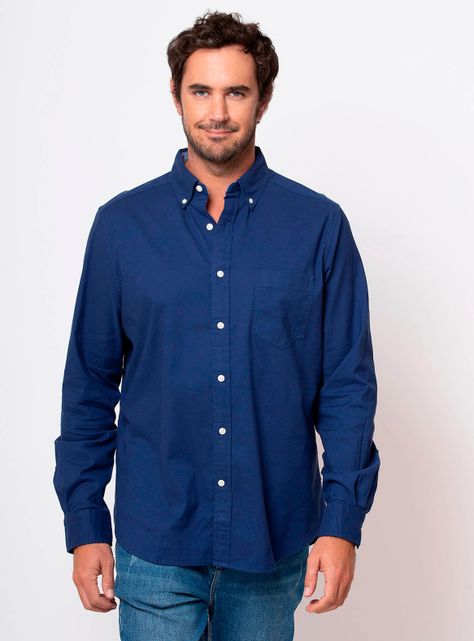 Camisa Manga Larga Lisa Color-0