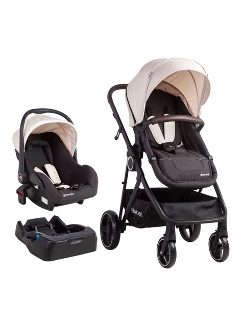 Coche Travel System Cosmos Beige Bebesit-0