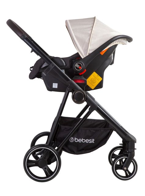 Coche Travel System Cosmos Beige Bebesit-3