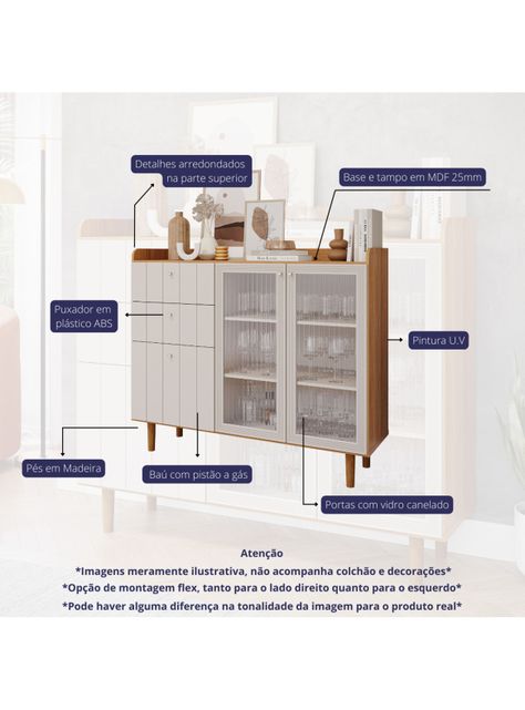 Buffet Lena Off White Natural-2