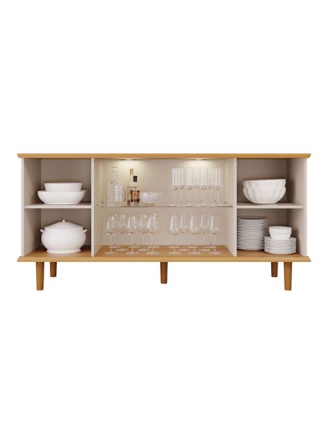 Buffet Janice Luz Led Off White Café-3